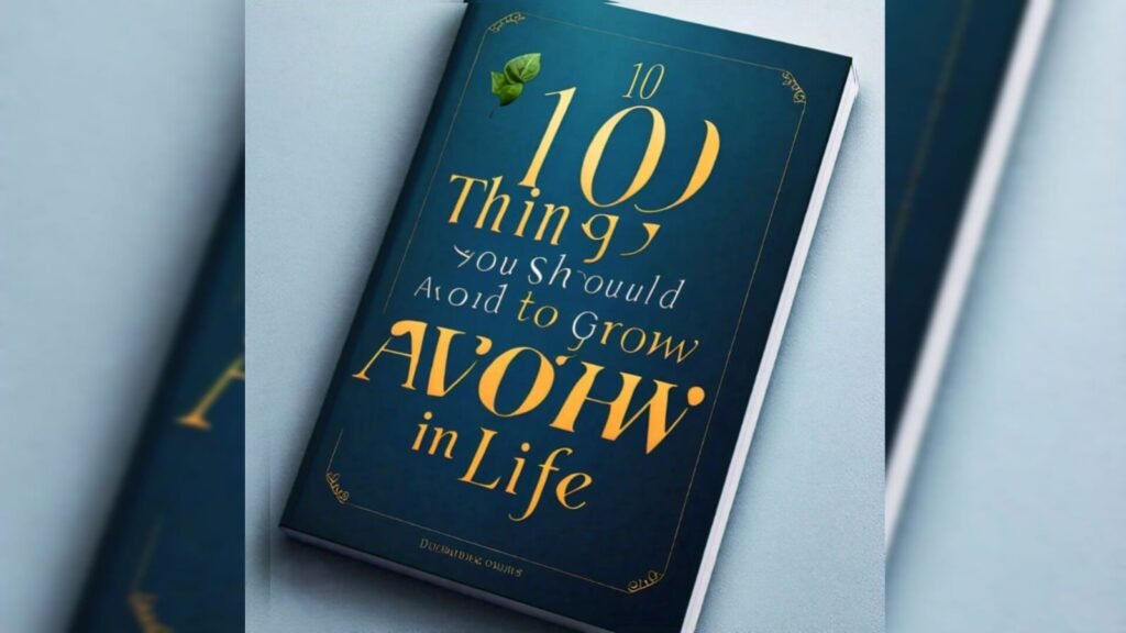 10 Things You Should Avoid to Grow in Life